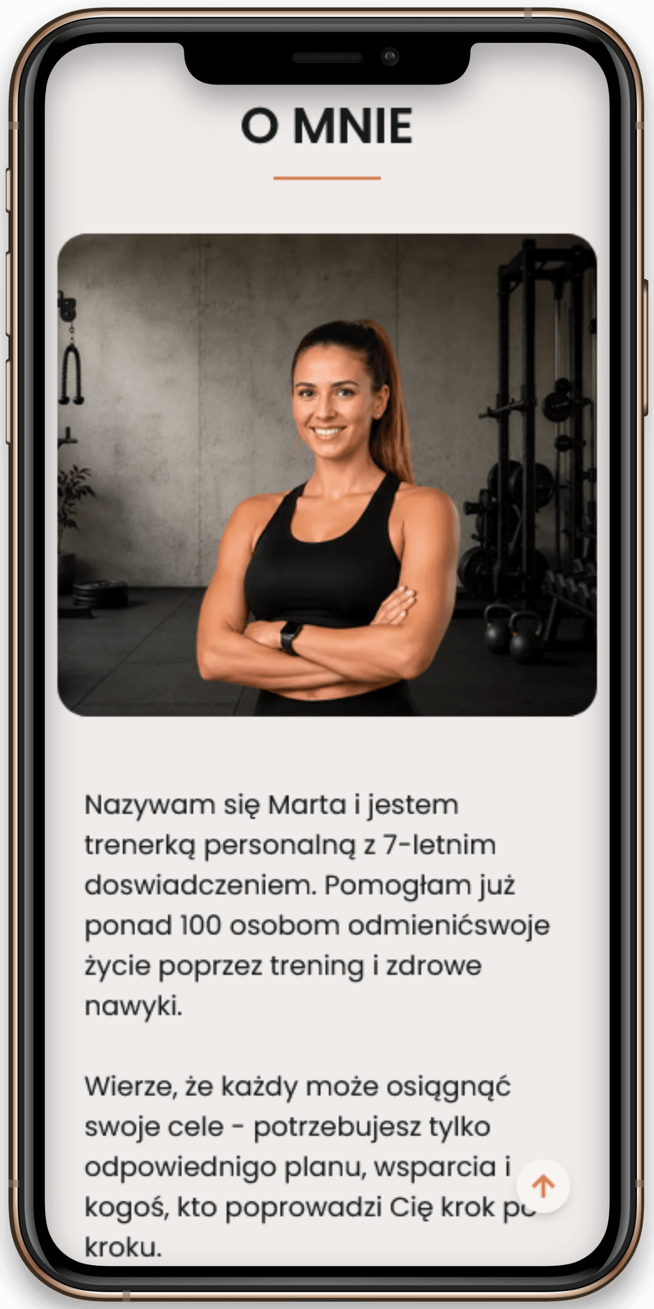 Wersja mobilna strony firmowej