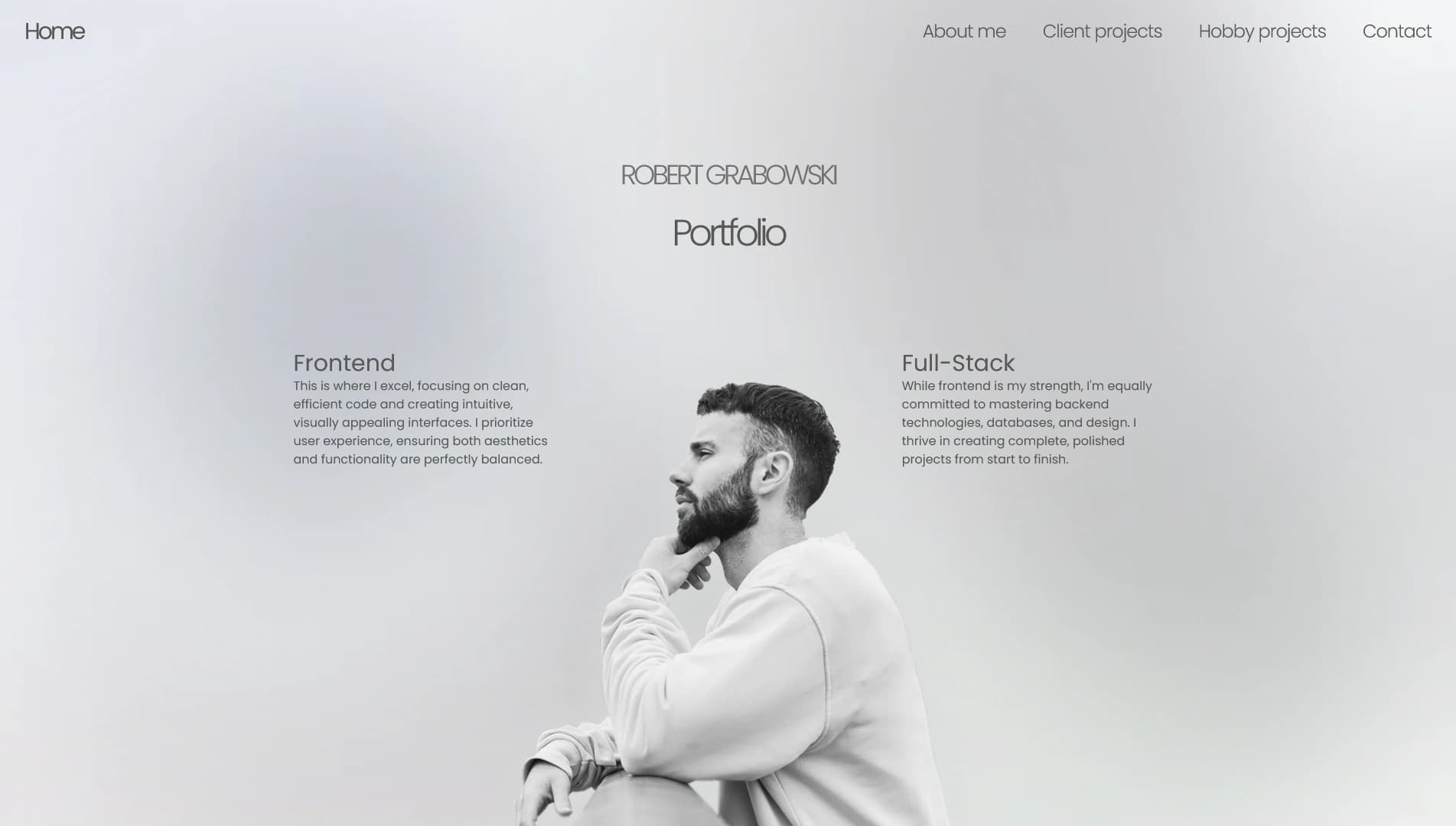 rozbudowane portfolio z wieloma podstronami