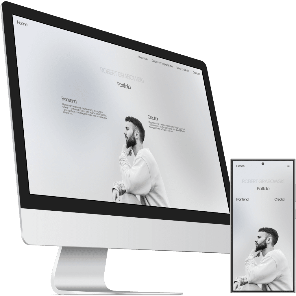 Strona Portfolio jako Landing Page