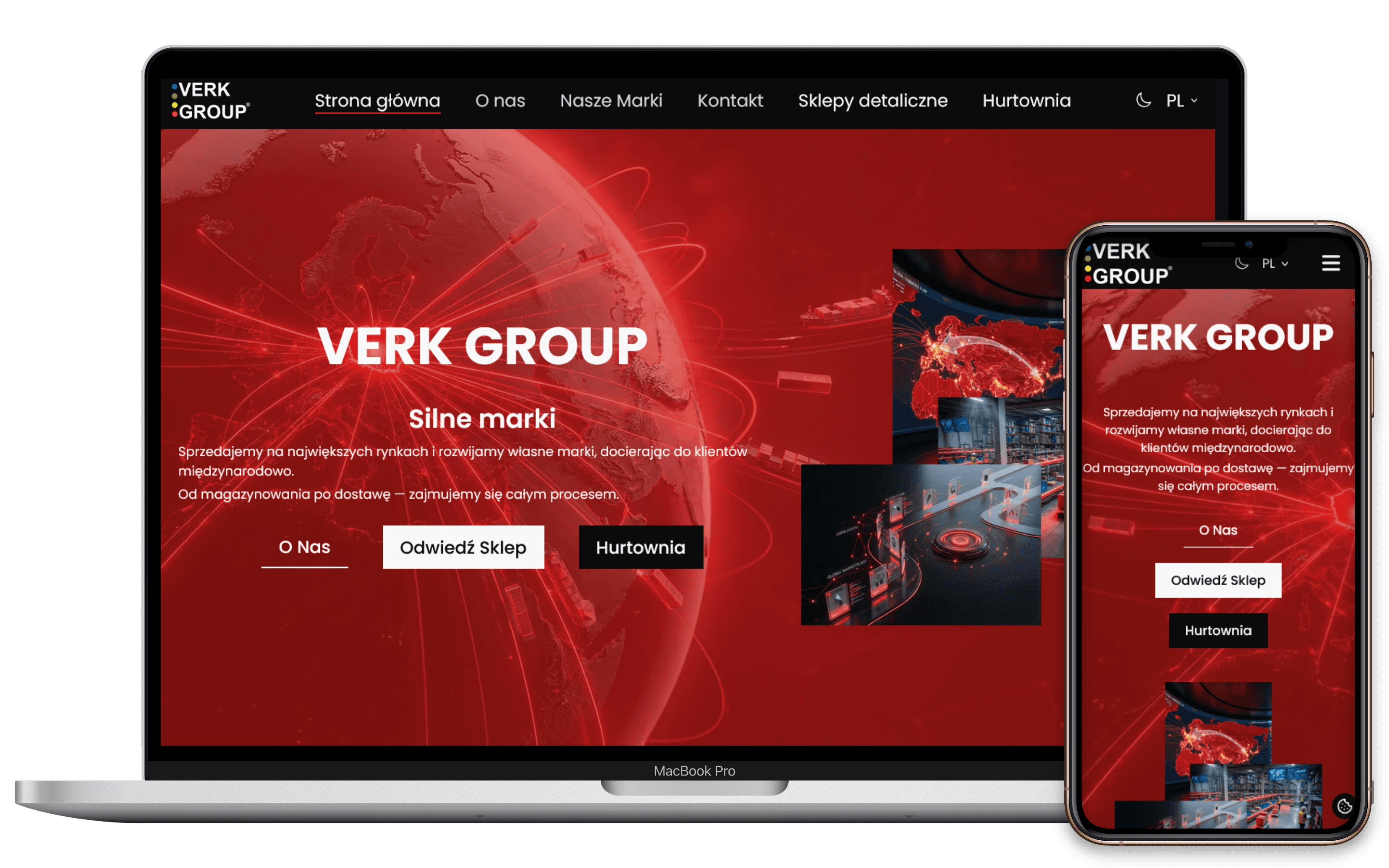 Strona internetowa Verk Group
